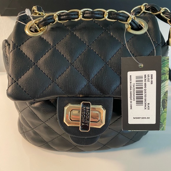Badgley Mischka Bags Nwt Badgley Mischka Micro Mini Quilted